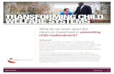 EVIDENCE BRIEF TRANSFORMING CHILD WELFARE SYSTEMS · Association’s Social Return on Investment introduces the association’s Social Return on Investment approach and highlights