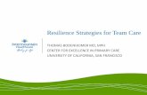 Resilience Strategies for Team Care · 2016. 8. 25. · USA: Urban areas have 84 primary care physicians per 100,000 population USA: Rural areas have 68 primary care physicians per