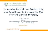 Increasing Agricultural Productivity and Food Security through the Use of Plant ... · 2019. 8. 22. · August 2014, Japan. Increasing Agricultural Productivity and Food Security