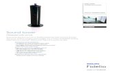 DCM5090/10 Philips docking sound system...Dock for iPod/iPhone/iPad DCM5090 Sound tower Obsessed with sound Bring out the best from your CD or iPod/iPhone/iPad with wide, immersive