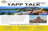 TAPP Newsletter Draft April 2017 · TAPP TAL1stK Quarter 2017 TAPP is committed to the development, support and promotion of the public procurement profession through premier educational