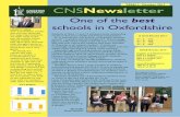 TERM 1: October 2017 CNSNewsletter - Chipping Norton School · celebrated some excellent results, mirroring the great A level results. Headline igures show a huge increase in students