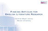 FINDING ARTICLES FOR NGLISH LITERATURE RESEARCH · The Full Text from LinkSource link appears, click it to access the full text of the article from another database. If there is no