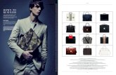 D OW N TO BUSINESS - Bertoni 1949€¦ · Selleria leather lui bag with metal stitching, $3,850, FENDI. Fendi.com. 5. Leather briefcase with bamboo, $3,200, GUCCI. Available at select