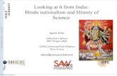 Looking at it from India: Hindu nationalism and History of Science · 2014. 10. 5. · Looking at it from India: Hindu nationalism and History of Science Agathe Keller Laboratoire