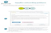 Supplier onboarding guidance - Pearson · Job aid – Supplier onboarding guidance 1 Supplier onboarding guidance Welcome to the Pearson Supplier Onboarding Process! This document