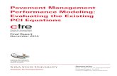 Pavement Management Performance Modeling: …...Pavement Management Performance Modeling: Evaluating the Existing PCI Equations Final Report December 2014 Sponsored by Iowa Department