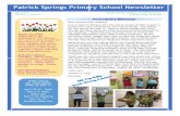 Patrick Springs Primary School Newsletter...Dear Parents and Students: Strong! We have many activities and testing dates planned for May 2017 Volume 3, Issue 9 Patrick Springs Primary