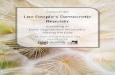 People Democratic People's... · people 1. Quick Facts In Lao People's Democratic Republic, 327 thousand people were living on degrading agricultural land in 2010- an increase of