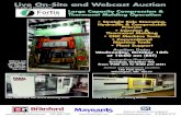 Live On-Site and Webcast Auction - The Branford Group · Large Capacity Compression & Thermoset Molding Operation Williams and White Model SH-1500-120-84, 1500 Ton ... 5,000 lb cap