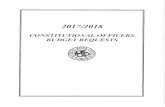 201712018 CONSTITUTIONAL OFFICERS BUDGET REQUESTS · 2018. 4. 8. · budget for the 2017-18 IRC Property Appraiser's office for the period of October 1, 2017 through September 30,