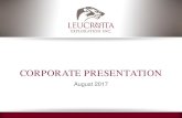 CORPORATE PRESENTATION - Leucrotta Exploration Inc · Liquidsch gas and high GOR light -ri ... For definitions, see “Oil and Gas Metrics” in the Advisories section of this presentation.