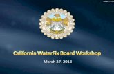 March 27, 2018 - California State Water Resources Control Board · 2018. 4. 13. · Board Workshop: California WaterFix Item 2a Slide 8 March 27, 2018 Cost of CA WaterFix 100% Central