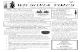 WILSONIA TIMES€¦ · Happy Birthday Wilsonia!! Sunday, July 1st at 2pm, come to the Clubhouse for the official Wilsonia Birthday party. We will have an official proclamation, be