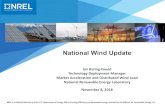 National Wind Update - islandedgrid.org€¦ · wind capacity installed in 2017, 78 MW came from distributed wind projects using turbines greater than 1 MW, 4 MW came from projects