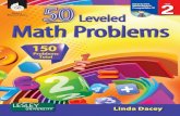 50 Leveled Math Problems - Teacher Created Materials€¦ · Li Dey Inteactive Whited- Compatile CD 2Level 50 Leveled Math Problems • with CD 2Level