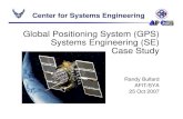 CSE Director’s Call...Center for Systems EngineeringCSE Director’s Call Global Positioning System (GPS) Systems Engineering (SE) Case Study Randy Bullard AFIT/SYA 25 Oct 2007 Agenda