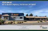 827 S. Boulder Highway, Henderson, NV 89015€¦ · 827 S. Boulder Highway, Henderson, NV 89015. 2 | 827 S. Boulder ighway - Offering Memorandum SUN COMMERCIAL REAL ESTATE, INC. (the