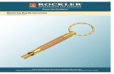 24573 Whistle Key Ring Inst - Rockler Woodworking and Hardwarego.rockler.com/tech/whistle-key-ring-inst-24573.pdf · Whistle Key Ring Bushing Set 45588 Barrel Cleaner/Pen Mill Kit