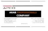 COMPANY ARAB PROFESSIONALSapco.sa.com/wp-content/uploads/2019/10/apco-profile.pdf · AGC COMPANY COMPANY AGC COMPANY 25,000,000 SAUDE DRILLING COMPANY STEEL STRUCTURE BUILDING SAUDE