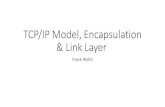 TCP/IP Model, Encapsulation & Link Layer · •Protocol Standards established by Institute of Electrical and Electronics Engineers (IEEE) or the Internet Engineering Task Force (IETF)
