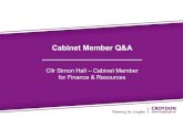 Presentation Title Cabinet Member Q&A · Presentation Title Presented by John Smith September 2013. Cabinet Member Q&A _____ Cllr Simon Hall – Cabinet Member . for Finance & Resources.