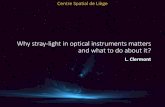 Why stray-light in optical instruments matters and what to do … stray... · 2019. 2. 19. · Why stray-light in optical instruments matters and what to do about it? L. Clermont