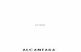 Alcantara · light alcantara@ 0.6 light applications main characteristics composition thickness unit weight width dimensional stability breaking load tear strength