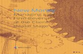 Managing Law Firm Revenue at the Client Intake Stage · 02 SECTIONS NEW CLIENTS AND REVENUE MANAGEMENT 1. Client Intake as Financial Risk 2. New Client Interaction 3. New Client Contact