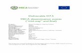 D7.5 MICA dissemination events · The MICA “mid-way” dissemination event took place on June 7, 2017 as a side event to the World Circular Economy Forum (WCEF) from June 5-6, 2017