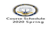 Course Schedule 2020 SpringMIN-101 Personal Discipleship TR 08:00am-08:45am A. McCain IB 100 THE103 Holy Spirit TR 10:00am-10:50am Staff IB 100 THE-101-E Lectures in Practical Theology