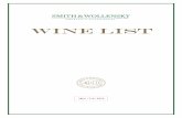 Smith & Wollensky | Wine List · 2016 Smith & Wollensky Rutherford Cabernet Sauvignon 155 BOTTLE 2016 St. Supéry Napa Valley Estate Cabernet Sauvignon 80 BOTTLE 2017 Stag's Leap