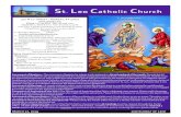 St Leo Catholic Churchstleoky.org/uploads/3/4/7/9/34792312/03172019_bulletin_insert.pdf · Sunday: 2nd Sunday of Lent; St. Patrick s Day Monday: St. Cyril of Jerusalem ... Saturday: