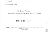 tardir/tiffs/A358951110174 JPRS 82955 28 February 1983 China Report POLITICAL, SOCIOLOGICAL AND MILITARY AFFAIRS No. 395 19990119 142 FBIS FOREIGN BROADCAST INFORMATION SERVICE ...