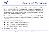 Export XP Certificate - NOTAM · NOTAMs on my Vista computer. Click Close. Title: No Slide Title Author: Shropshire, Felicia K MSgt USAF USAFE USAF HQ/A3O Created Date: 10/19/2009