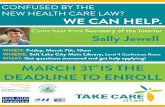 CONFUSED BY THE NEW HEALTH CARE LAW? WE CAN HELP. 2014/Sally Jewell Fly… · CONFUSED BY THE NEW HEALTH CARE LAW? WE CAN HELP. Come hear from Secretary of the Interior Sally Jewell