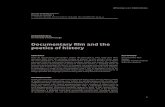 DocumentaryÞlmandthe poeticsofhistory295284,en.pdf · documentary Þlm history practice-based research reßective analysis ABSTRACT How do documentary Þlm-makers picture the past