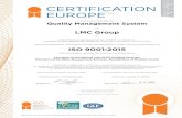 LMC Group Group ISO9001 CertA6 ED2021 (1… · ISO 9001:2015 This certificate is valid for the activities specified below: Provision of mechanical and HVAC building services, Provision
