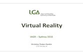 Virtual Reality - IAGR Reality... · 2019. 6. 27. · Virtual Reality – sports and betting • Group and community bonus and promotions • Multi-match multi-player offers > increased