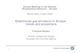Greenhouse gas emissions in Europe: trends and ec. ... 1 Greenhouse gas emissions in Europe: Greenhouse