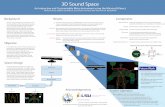 3D Sound Space - NSF REU: Interdisciplinary Research ...reu.cct.lsu.edu/documents/2011-posters/Carney poster final.pdf · Gesture sensing video game technologies such as the Nintendo