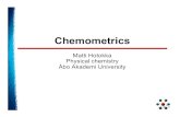 Matti Hotokka Physical chemistry Åbo Akademi Universitymhotokka/mhotokka/lecturenotes/statistik/L6_P… · The variances (diagonal elements) and covariances (off-diagonal elements)