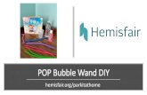 POP Bubble Wand DIY · Step 1: Mold the end of a pipe cleaner to your desired 2D or 3D shape. You may need to join multiple pipe cleaners for larger shapes. Step 2: Twist the bottom