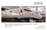 Hitachi Rail Introduction and a Vision of the Future · (1) – Headcount as at 31 March 2017 OFFICES / SALES PRESENCE Hitachi Rail Ansaldo STS HEADQUARTERS Hitachi Rail Ansaldo STS