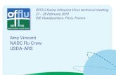 Amy Vincent NADC Flu Crew USDA-ARS€¦ · Amy Vincent NADC Flu Crew USDA-ARS OFFLU Swine Influenza Virus technical meeting 27 –28 February 2019 OIE Headquarters, Paris, France