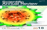 Scientific January 24 Annual Review - CIC bioGUNE Annual Revie… · CIC bioGUNE is a biomedical research center focused on Biochemical, Cellular and Molecular Biology. Our cutting-edge