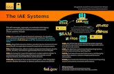 IAE Systems -new - General Services AdministrationThe IAE also manages the Federal Service Desk that provides support for SAM, CFDA, eSRS, FBO, and FSRS The IAE Systems The IAE manages,