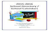 2015-2016 School Directory / School Calendars - OVEC resources/ovec schools directory 20… · 2015-2016 School Directory / School Calendars Ohio Valley Educational Cooperative P.O.