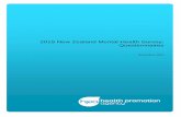 2015 New Zealand Mental Health Survey: Questionnaires · 2018. 11. 19. · COMMISSIONING CONTACT’S COMMENTS The New Zealand Mental Health Survey (NZMHS) is an annual, nationally-representative