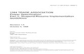 1394 TRADE ASSOCIATION Power Specification Part 2: Suspend ... · Copyright © 1997, 1998, 1999 1394 Trade Association. All rights reserved. ii This is an approved 1394 Trade Association